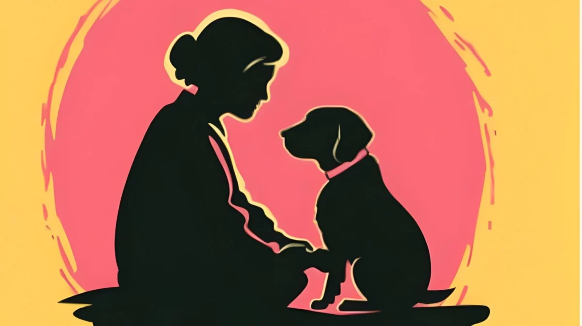 Person with dog