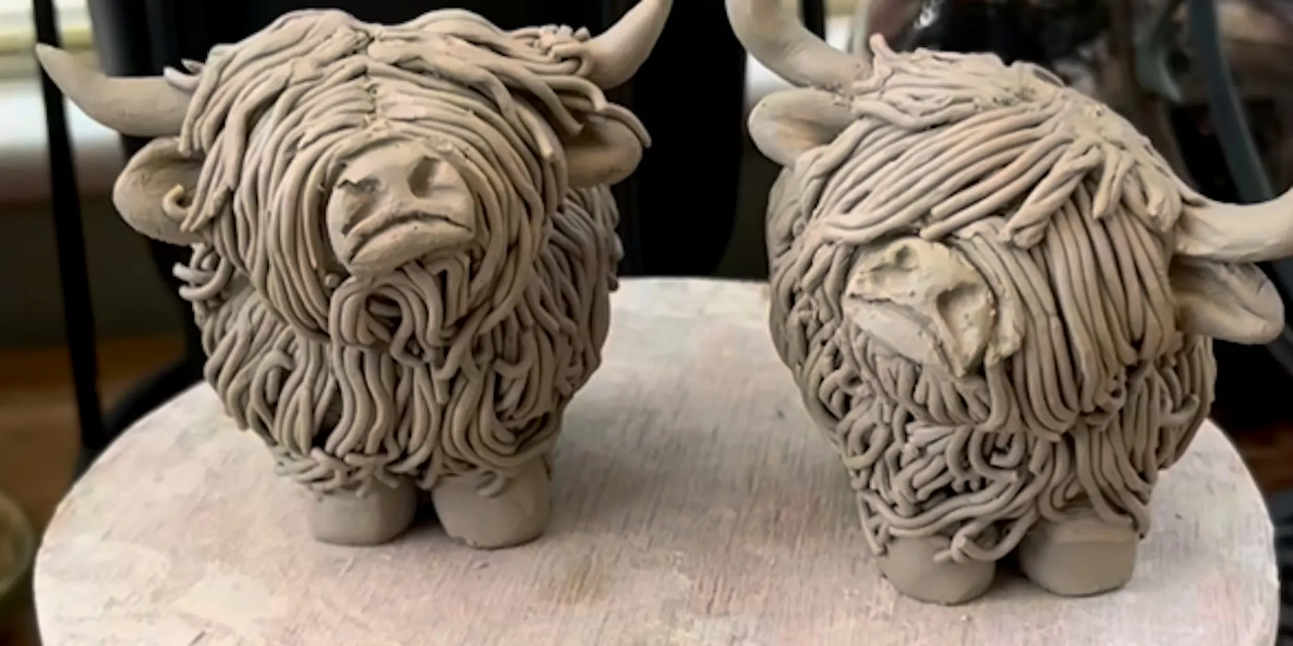 flingin pots highland cows
